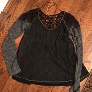 Miss Me lace insert tee size S